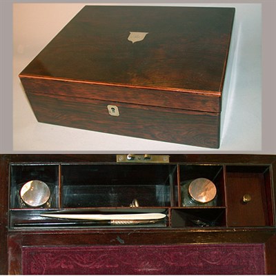 Lot 316 - Regency Style Rosewood Lap Desk