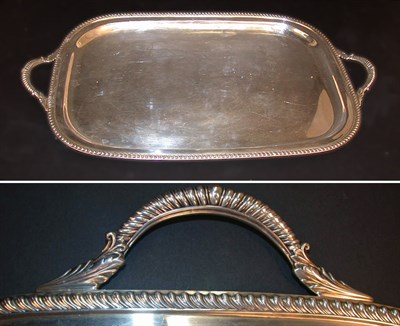 Lot 560 - American Sterling Silver Two-Handled Tea Tray...