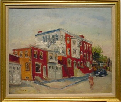 Lot 80 - Walter Emerson Baum 1884-1956 STREET SCENE...