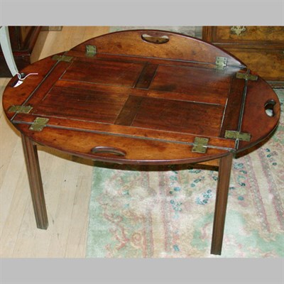 Lot 579 - George III Mahogany Butler's Tray on Stand
