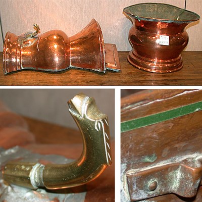 Lot 147 - Copper and Brass Lavabo