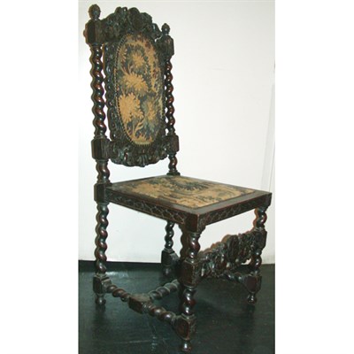 Lot 202 - Pair of Baroque Style Tapestry Upholstered...