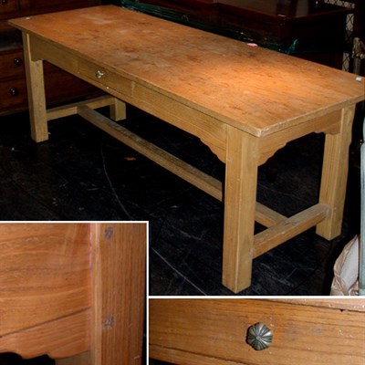 Lot 215 - Georgian Style Elm Farm Table