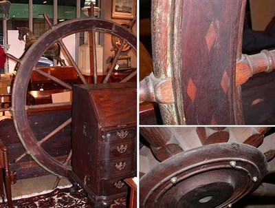 Lot 200 - Wood Ship's Wheel 19th Century Of typical form,...