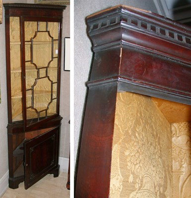 Lot 245 - Georgian Style Mahogany Corner Cabinet