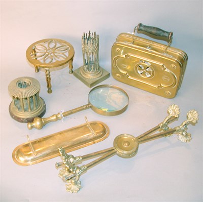 Lot 308 - Miscellaneous Group of Brass Articles...