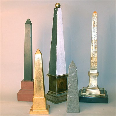 Lot 309 - Group of Five Obelisks