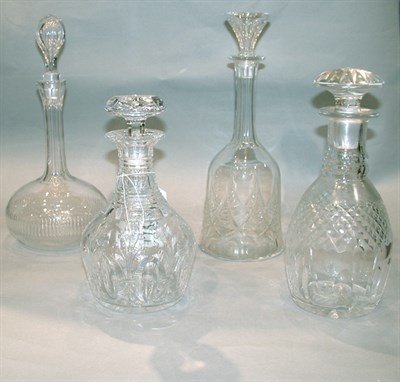 Lot 311 - Group of Four Colorless Glass Articles