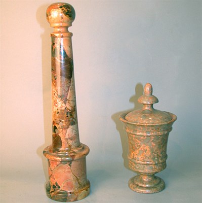 Lot 315 - Two Decorative Marble Articles
