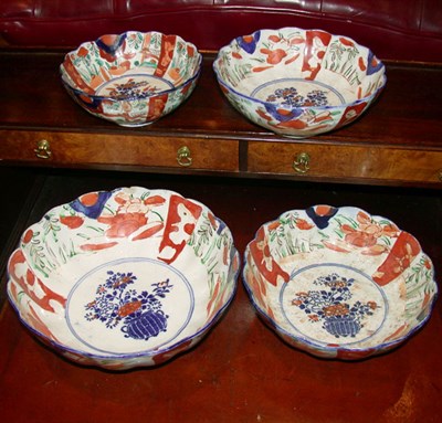 Lot 347 - Nest of Four Chinese Export Polychrome...
