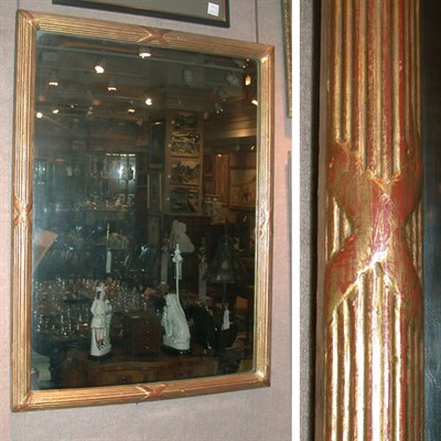 Lot 372 - Louis XVI Style Gilt Carved Wood Mirror