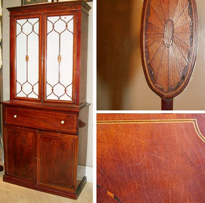 Lot 377 - Federal Style Inlaid Mahogany Bookcase