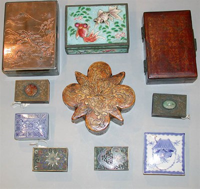 Lot 473 - Miscellaneous Group of Ten Oriental Boxes