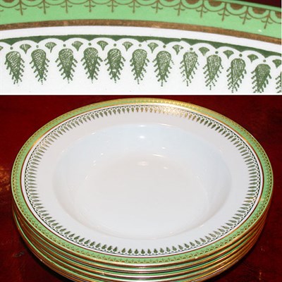 Lot 572 - Set of Twelve Copeland Gilt Decorated...