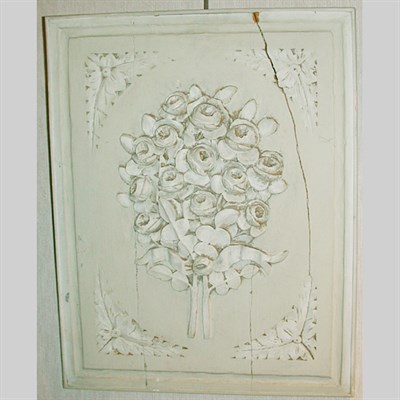 Lot 230A - Pair of Louis XV Style Carved and Painted Panels