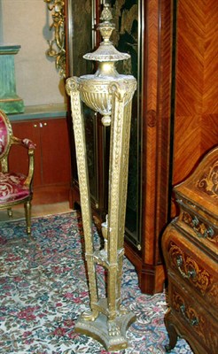 Lot 359 - Louis XVI Style Gilt Carved Wood Torchere...