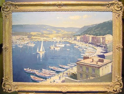 Lot 225 - Edward Seago British, 1910-1964 THE HARBOR -...