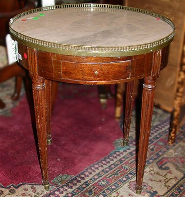 Lot 419 - Provincial Louis XVI Style Marble Top...