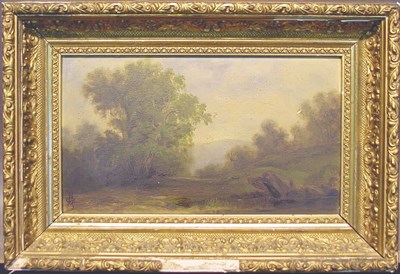 Lot 2 - American School 19th Century WOODED LANDSCAPE...
