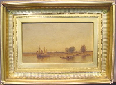 Lot 19 - Samuel Colman 1832-1920 RIVERSCAPE Signed and...