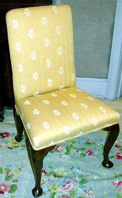 Lot 551 - Pair of George II Style Upholstered Mahogany...