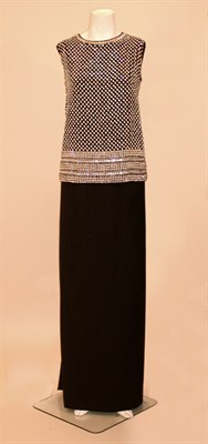 Lot 147 - Norell Rhinestone Studded Two-Piece Ensemble...