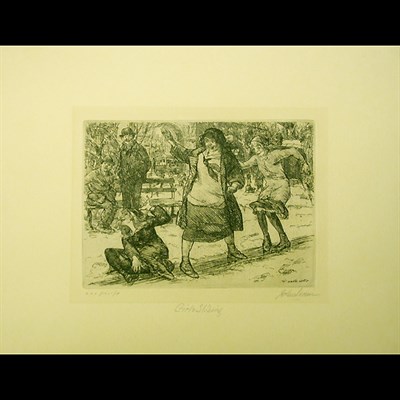 Lot 364 - John Sloan GIRLS SLIDING (M. 171) Etching,...
