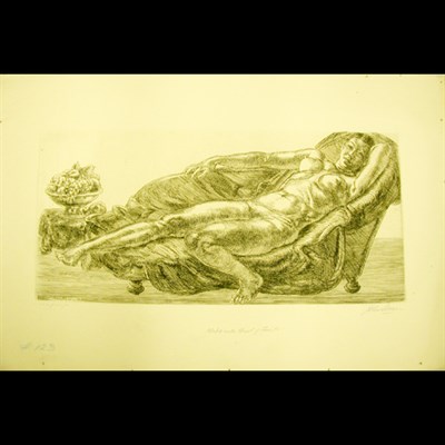 Lot 367 - John Sloan NUDE WITH BOWL OF FRUIT (M. 259)...