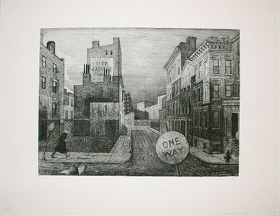 Lot 274 - Armin Landeck ONE WAY STREET; NEWSSTAND,...