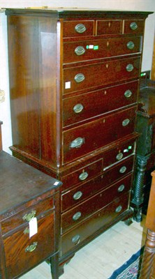 Lot 278 - Federal Inlaid Cherry Chest on Chest