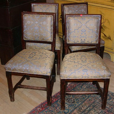 Lot 354 - Set of Six Arts and Crafts Style Upholstered...
