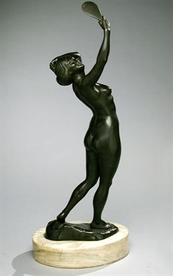 Lot 365 - Bronze Sculpture of a Female Nude The standing...