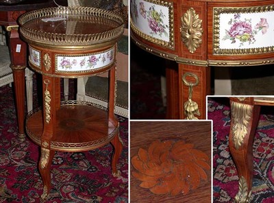 Lot 586A - Louis XVI Style Porcelain and Gilt-Bronze...