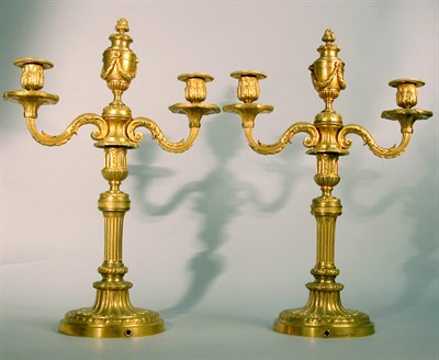 Lot 722 - Pair of Louis XVI Style Gilt-Bronze...