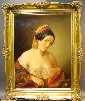 Lot 12 - Continental School 19th Century YOUNG BEAUTY...