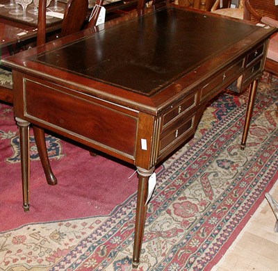 Lot 413 - Louis XVI Style Brass Mounted Mahogany Bureau...
