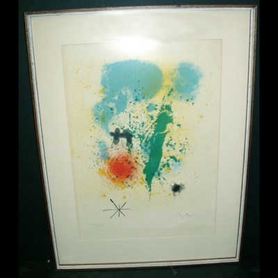 Lot 310 - Joan Miró COMPOSITION (MOURLOT 384) Color...