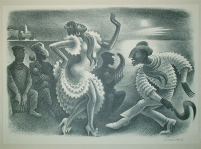 Lot 194 - Miguel Covarrubias RUMBA Lithograph, 1942,...