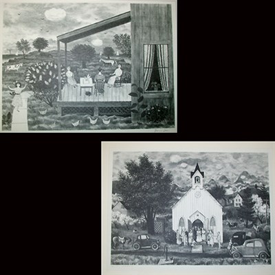 Lot 278 - Doris Lee AFTERNOON TEA; COUNTRY WEDDING...