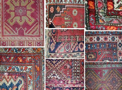 Lot 748 - Three Hamadan Rugs, A Kazak Rug, Three Turkish...
