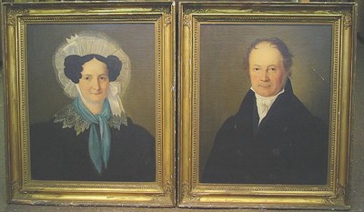 Lot 15 - Continental School 19th Century PORTRAIT OF...