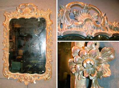 Lot 309 - George III Gilt-Wood Mirror 18th Century The...