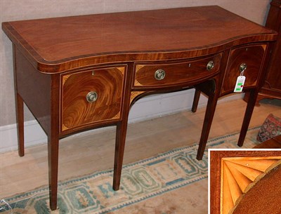 Lot 565 - George III Style Marquetry Inlaid Mahogany...
