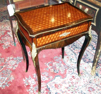 Lot 640 - Louis XV Style Gilt-Bronze Mounted Parquetry...