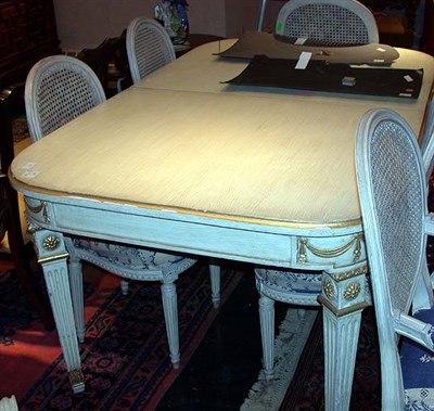 Lot 693 - Louis XVI Style Painted and Gilt-Wood Dining...