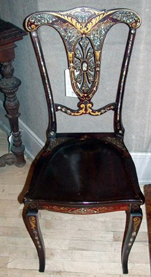 Lot 713 - Pair of Victorian Mother-of-Pearl Inlaid...