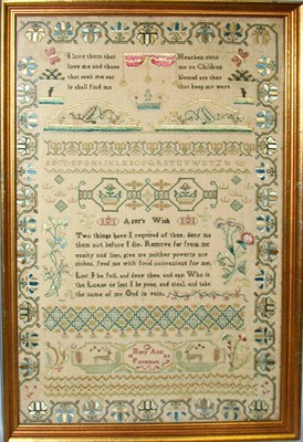 Lot 229 - English Silk and Wool Needlework Mary Ann...