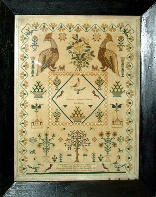 Lot 235 - English Silk and Wool Needlework Picture...
