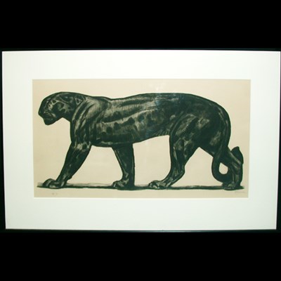 Lot 259 - Paul Jouve PANTHERE NOIRE MARCHANT Drypoint,...