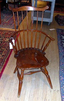 Lot 401 - American Comb-Back Windsor Armchair Late...